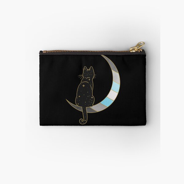 Item preview, Demiboy Cat Moon Space LGBT Pride Flag designed and sold by Clara Hollins.