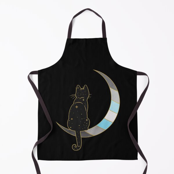 Item preview, Demiboy Cat Moon Space LGBT Pride Flag designed and sold by Clara Hollins.