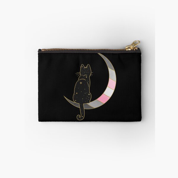Item preview, Demigirl Cat Moon Space LGBT Pride Flag designed and sold by Clara Hollins.