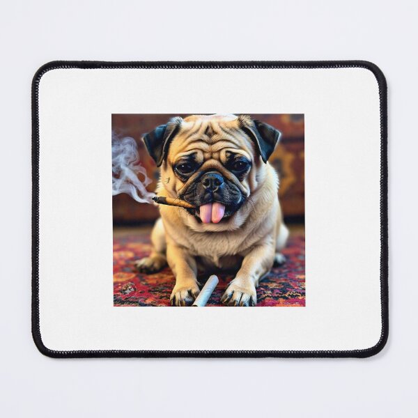 Item preview, Puggy smoking designed and sold by pug-maniac.