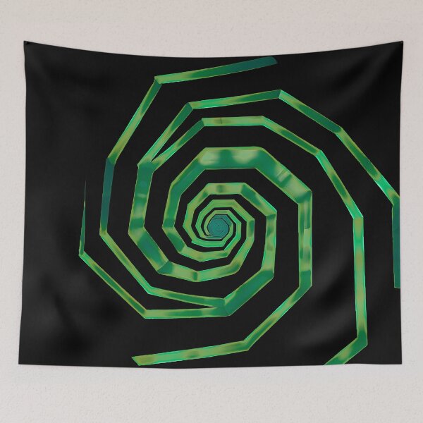 Item preview, Copy of SPIRALIS BLUE - Geometric pattern where angular lines create a spiral effect designed and sold by Atmosferica.