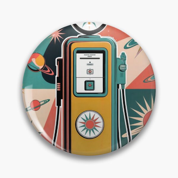Item preview, Sticker T-Shirt Design Trending: Vintage Gas Pump designed and sold by ForeverPrintsOK.
