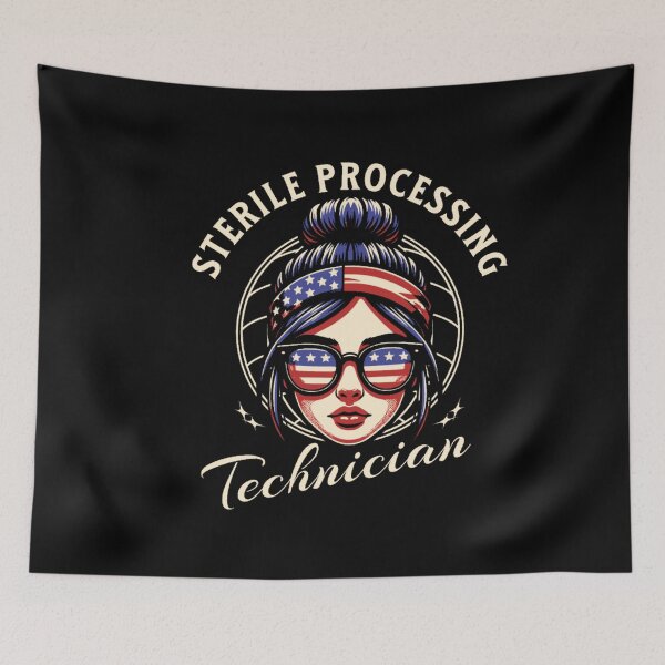 Item preview, Sterile Processing Technician US Flag Funny Design designed and sold by Norstyle.