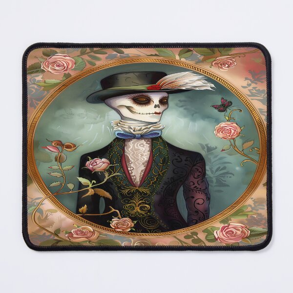 Item preview, Day of the Dead Skeleton Art - Elegant Skull Artwork designed and sold by Frame & Fold.