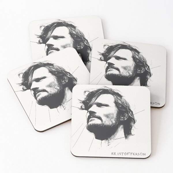 Item preview, Bold Black and White Portrait of Kristofferson designed and sold by Retro Travel Design.