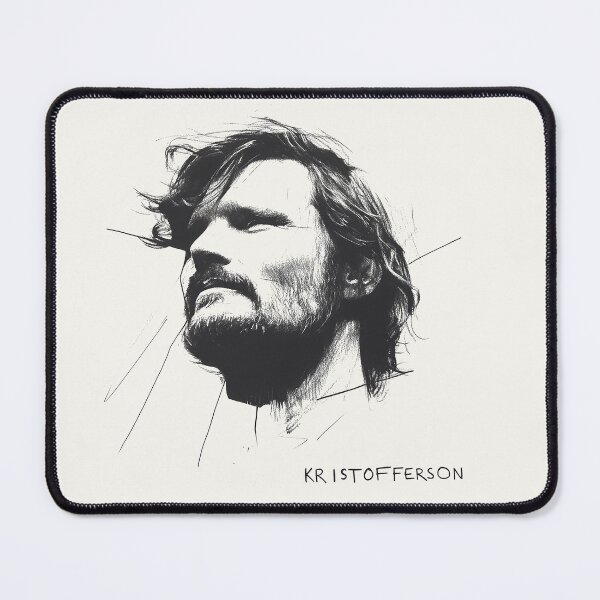 Item preview, Bold Black and White Portrait of Kristofferson designed and sold by Retro Travel Design.