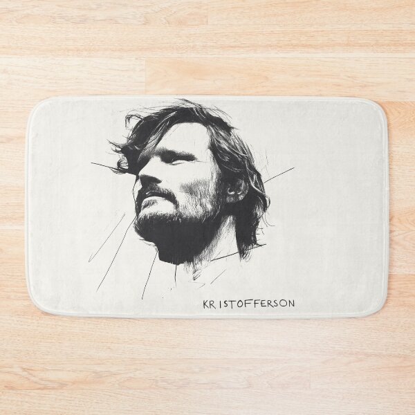 Item preview, Bold Black and White Portrait of Kristofferson designed and sold by Retro Travel Design.