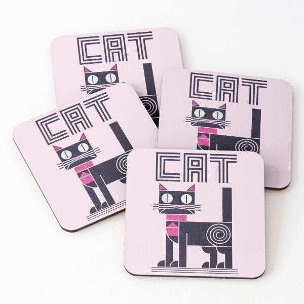Item preview, CONTEMPORARY CAT ART - CUTE PINK KITTY designed and sold by INNERHARMONY2.