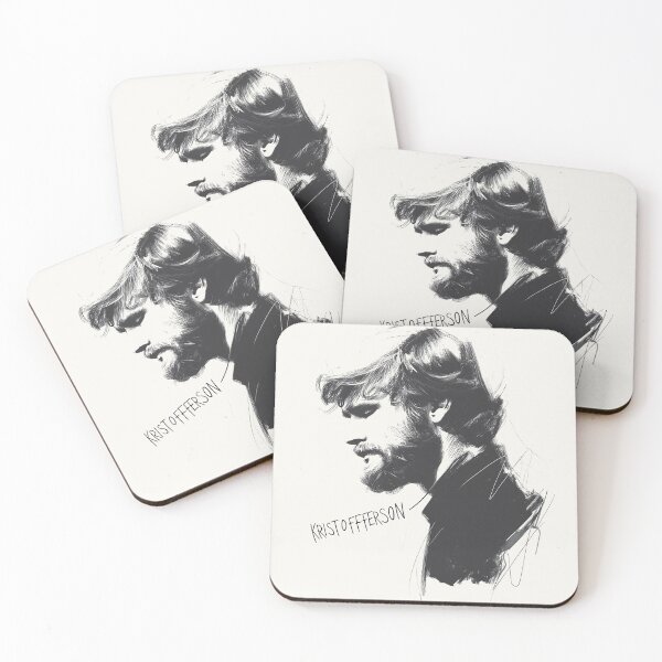 Item preview, Side Profile Sketch of Kristofferson in Black and White designed and sold by Retro Travel Design.