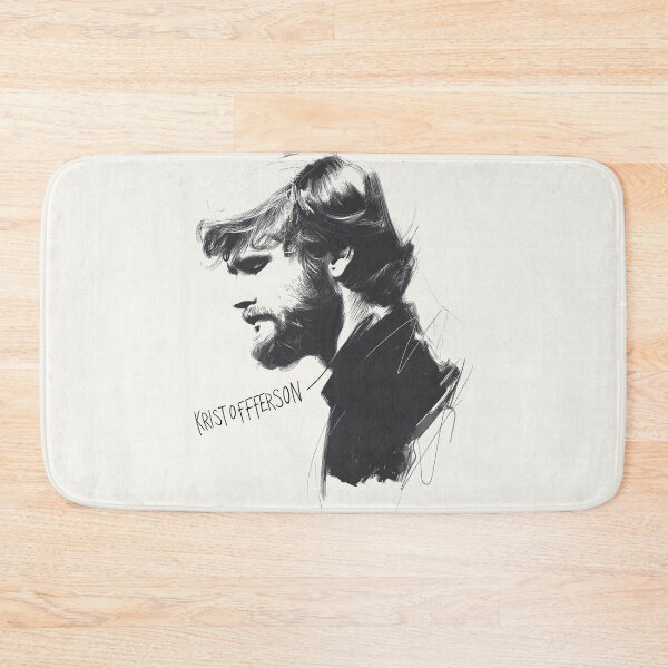 Item preview, Side Profile Sketch of Kristofferson in Black and White designed and sold by Retro Travel Design.