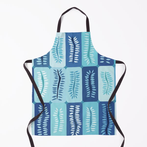 Item preview, Blue Hand Drawn Dancing Fern Patterns designed and sold by schorrnuff.