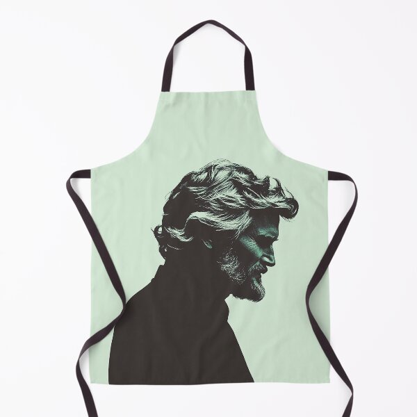 Item preview, Moody Silhouette of Kristofferson in Teal and Black designed and sold by Retro Travel Design.