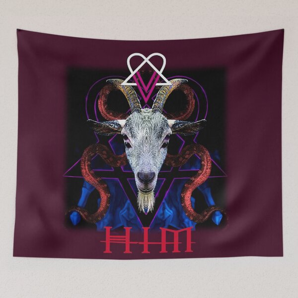 Item preview, HIM_2024_goat_T-shirt designed and sold by MusicVibesTee.