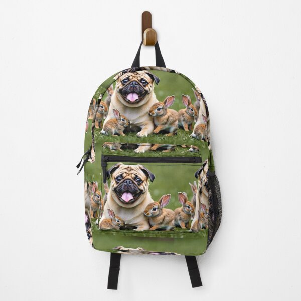 Item preview, Puggy with bunnies designed and sold by pug-maniac.