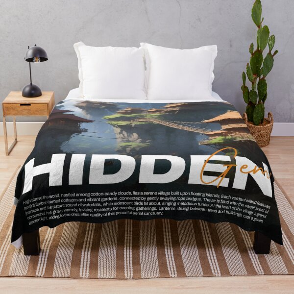 Item preview, Hidden Gem - Serene Village designed and sold by Honlov.