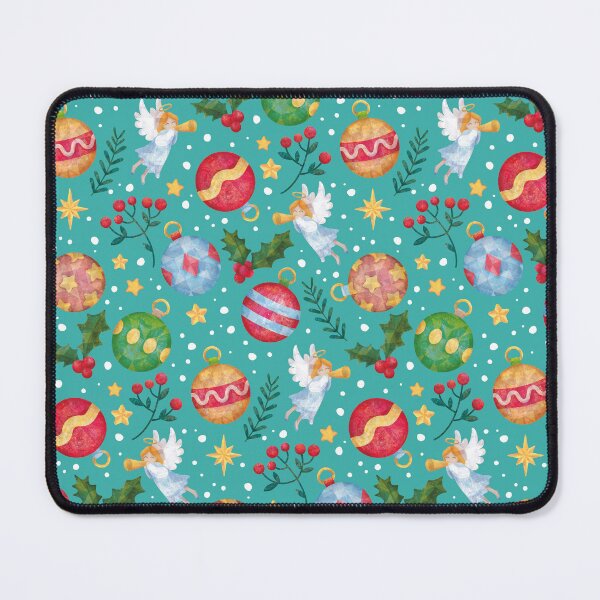 Item preview, Christmas pattern with tree balls and angels 2 designed and sold by Anna-StekArt.