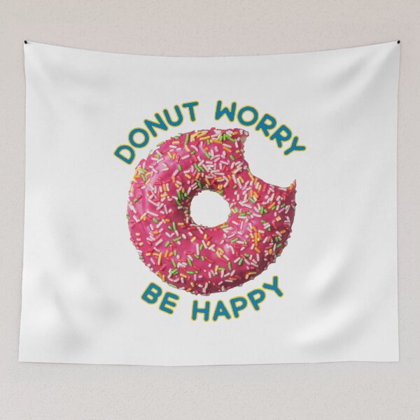Item preview, Donut Worry; Be Happy; designed and sold by StickerApe.