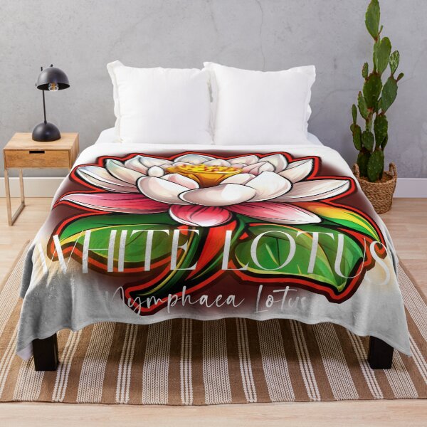 Item preview, Sticker T-Shirt Design Flowers: WHITE LOTUS designed and sold by ForeverPrintsOK.