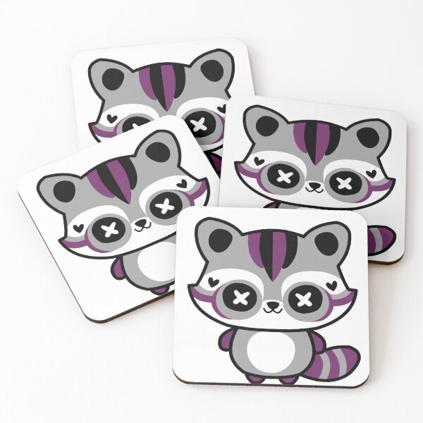 Item preview, Grey-Asexual, Greysexual Pride Raccoon Doll designed and sold by jolty.