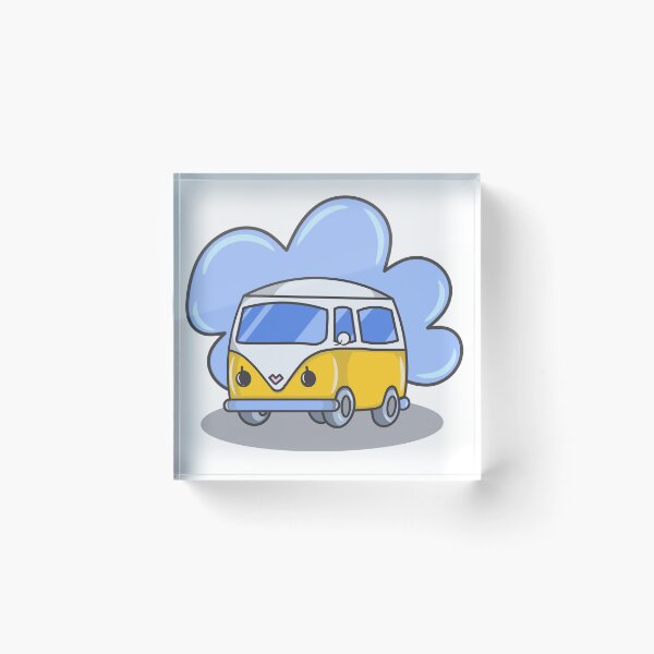 Item preview, Kawaii Minivan yellow adventure designed and sold by Lullaby123.