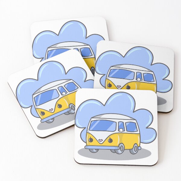 Item preview, Kawaii Minivan yellow adventure designed and sold by Lullaby123.