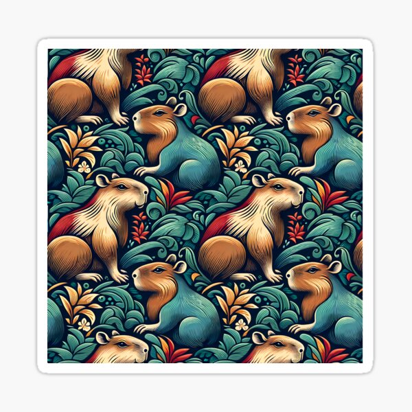 Item preview, Cute Capybara Walllpaper designed and sold by Travelcases.