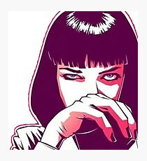Pop Art - Uma Therman Photographic Print