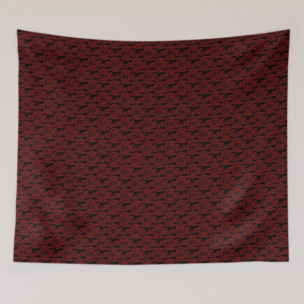 Item preview, RAVEN. FLOCK. UNKINDNESS. PATTERN. DARK RED. designed and sold by 5hertz.