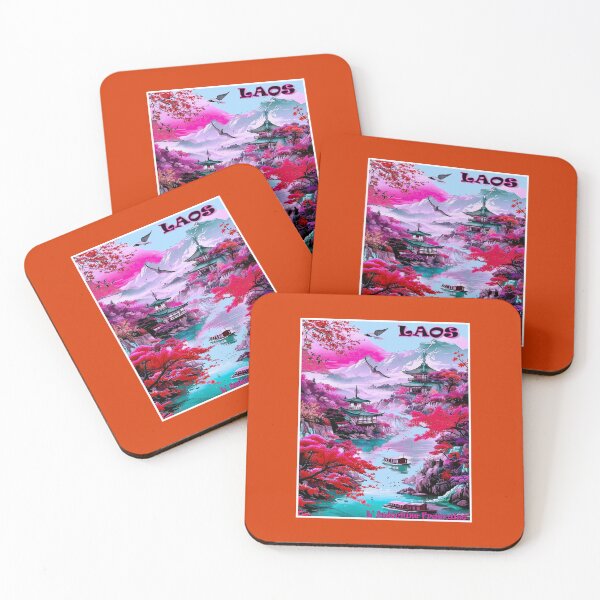 Item preview, Laos Vintage L' Indochine Francaise Travel and Tourism Advertising Print designed and sold by posterbobs.