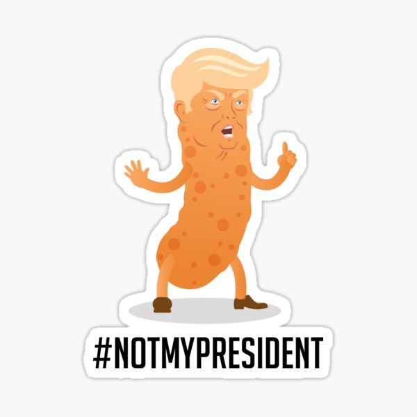 Orange Presidential Puff Snack Sticker