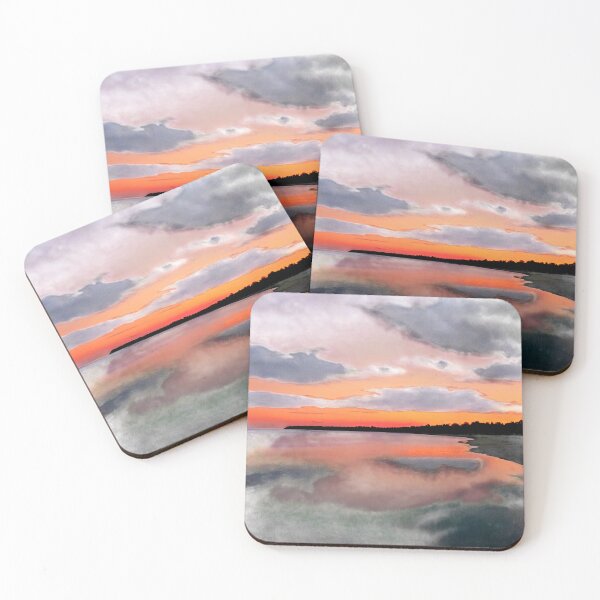 Item preview, Vibrant Sunset Over Tranquil Beach | Nature's Beauty Print designed and sold by rajasekhark.