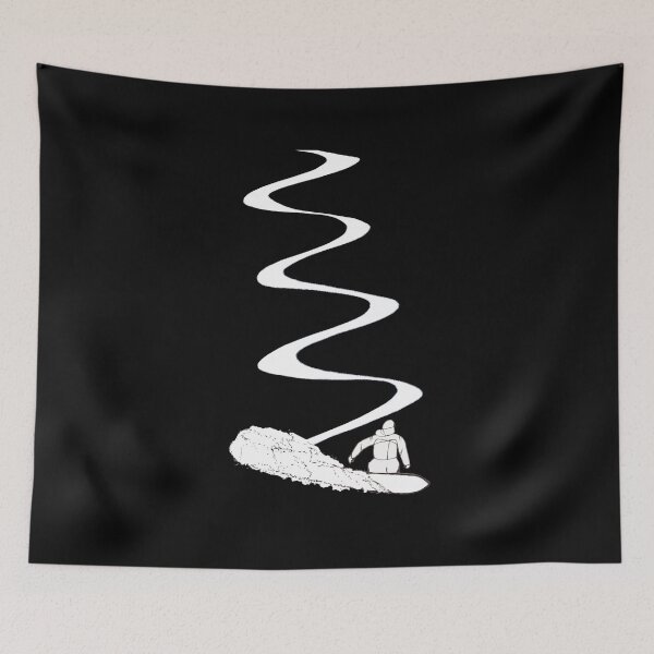 Item preview, Snowboarder shredding powder snow deep snow backcountry snowboarding designed and sold by Artstastic.
