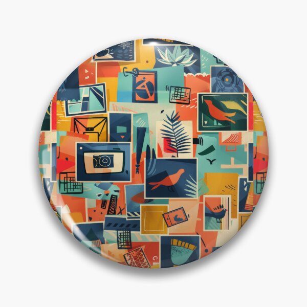 Item preview, Abstract geometric forms in vibrant color palette designed and sold by Piotrek0001.