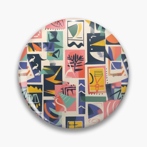 Item preview, Abstract geometric forms in vibrant color palette designed and sold by Piotrek0001.