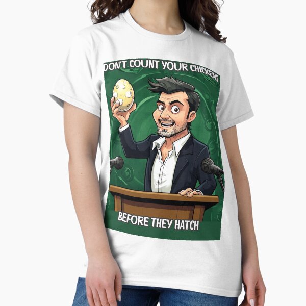 Item preview, "Don't count your chickens before they hatch." designed and sold by Shikrolao.