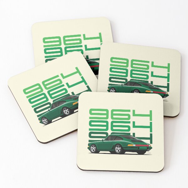 Item preview, Ilustración del Porsche 911 964 verde designed and sold by blackdogshop.