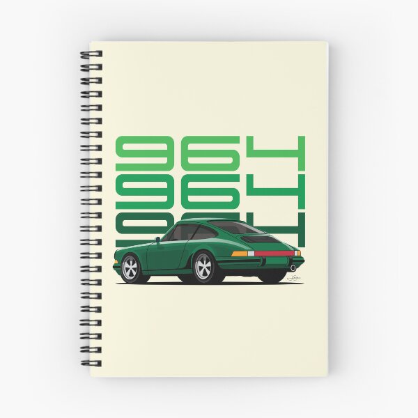 Item preview, Green Porsche 911 964 illustration designed and sold by blackdogshop.