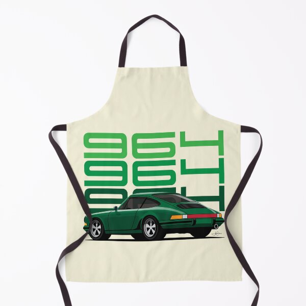 Item preview, Green Porsche 911 964 illustration designed and sold by blackdogshop.