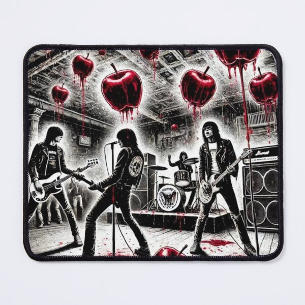 Item preview, Ramones Performing at CBGBs East Village NYC | Crimson Apples Big Apple Art designed and sold by The Gothem Apple Collection.