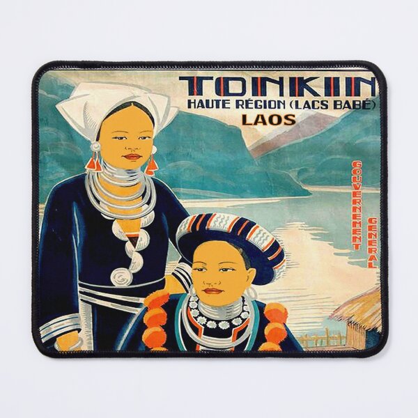Item preview, Laos Vintage L' Indochine Francaise Tonkin Rare Travel and Tourism Advertising Print designed and sold by posterbobs.