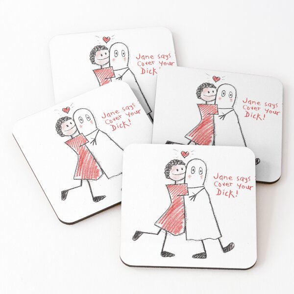 Item preview, Jane Says Cover Your Dick - Safe Sex designed and sold by DeadMonkeyShop.