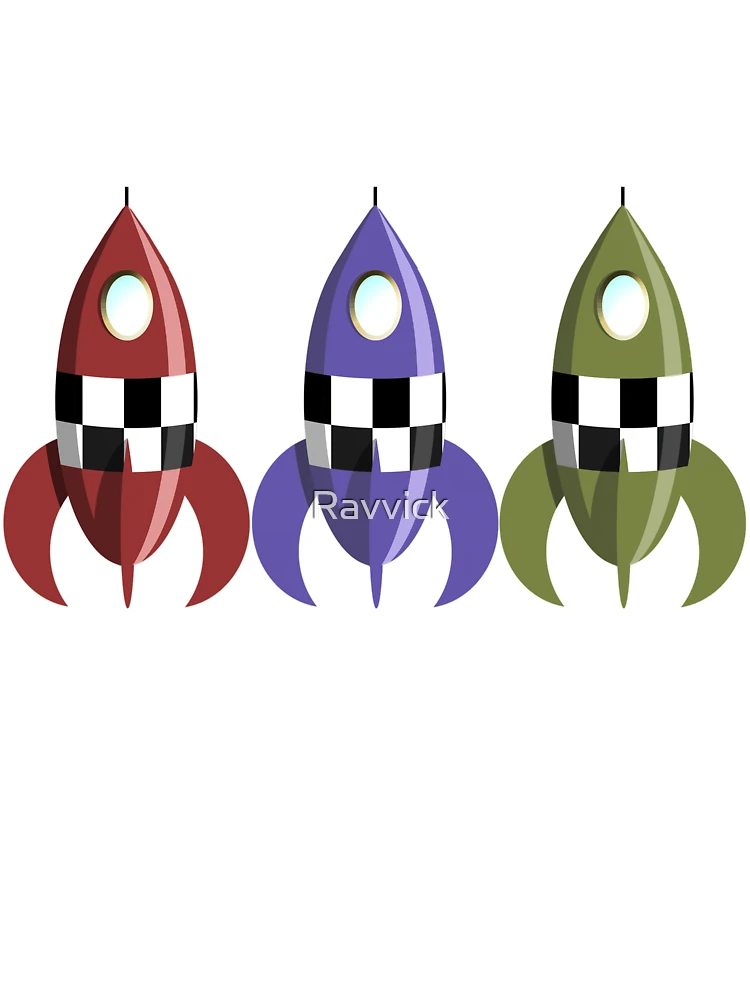Thumbnail 7 of 7, Oversized T-Shirt, Three Rockets designed and sold by Ravvick.