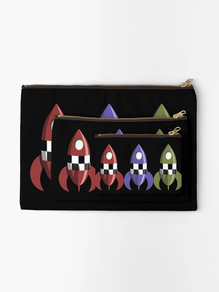 Thumbnail 2 of 4, Zipper Pouch, Three Rockets designed and sold by Ravvick.