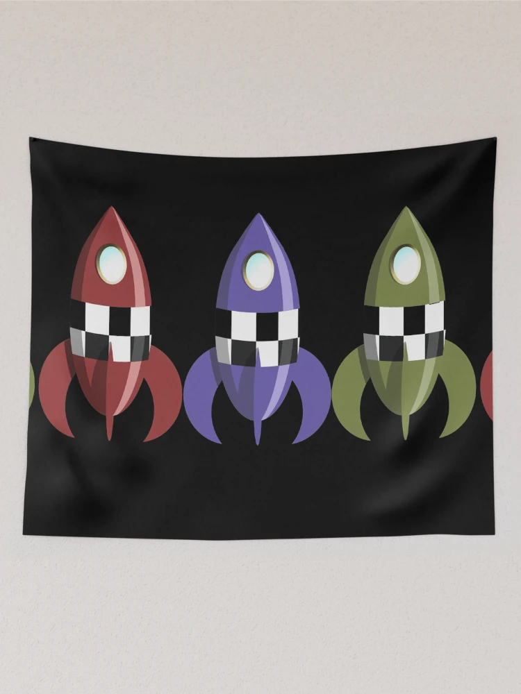 Thumbnail 2 of 3, Tapestry, Three Rockets designed and sold by Ravvick.