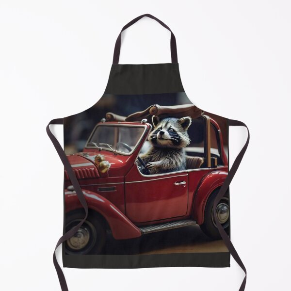 Item preview, Raccoon in Convertible designed and sold by Savannah Gibbs.