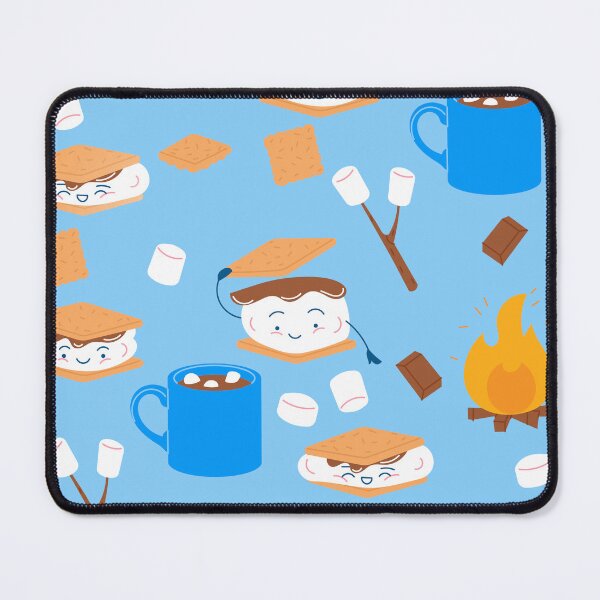 Item preview, campfire marshmallow chocolate smores blue  designed and sold by Gossip Rag.