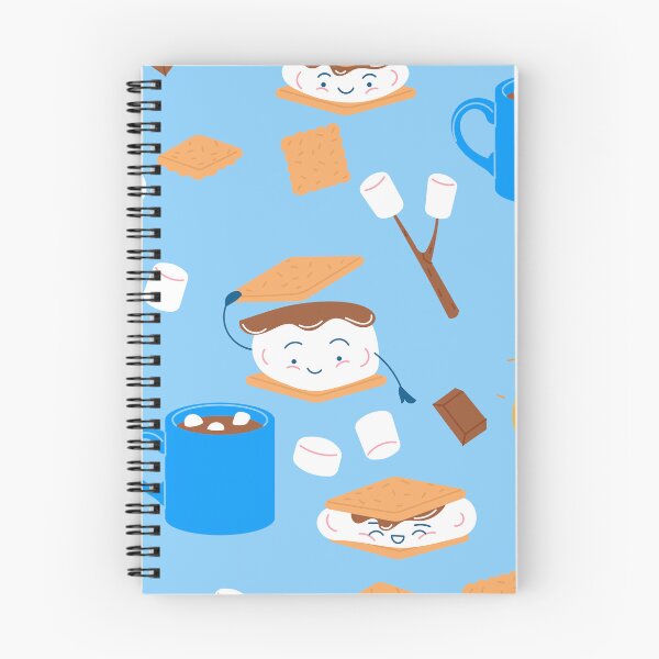 Item preview, campfire marshmallow chocolate smores blue  designed and sold by Gossip Rag.