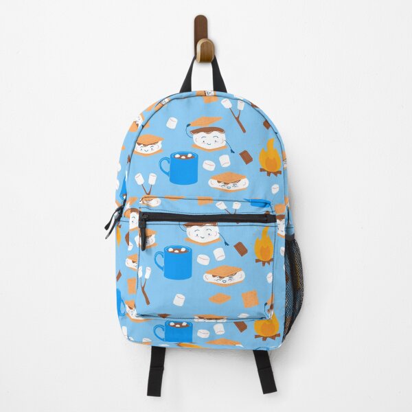Item preview, campfire marshmallow chocolate smores blue designed and sold by Gossip Rag.