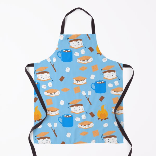 Item preview, campfire marshmallow chocolate smores blue designed and sold by Gossip Rag.