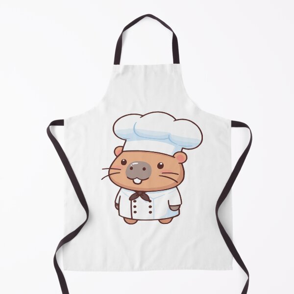 Item preview, Capychef, cute kawaii chibi capybara dressed as a chef designed and sold by AdrianMDesigns.